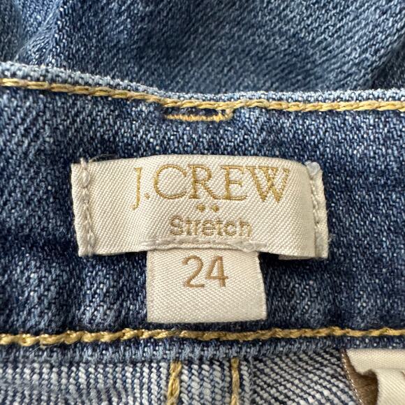 J.Crew Stretch Low Rise Distressed Skinny Jeans Style 08410 Size 24 - Picture 4 of 9